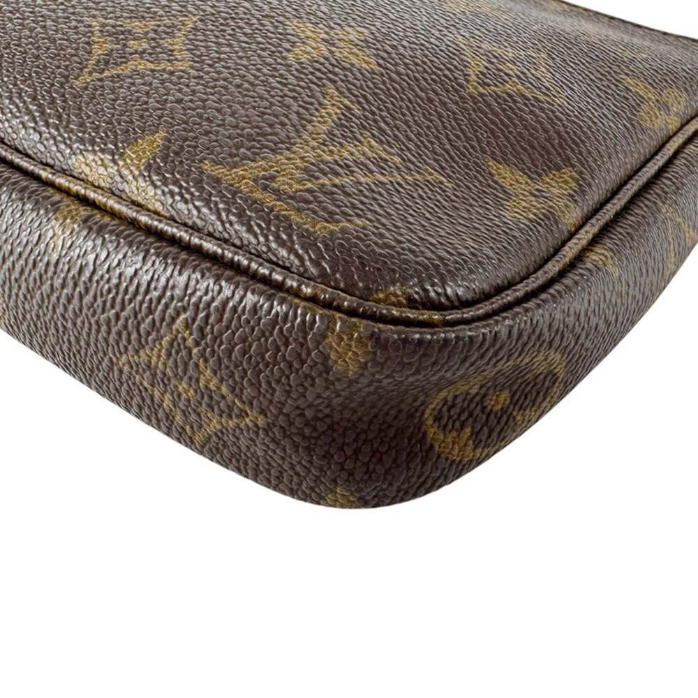 LOUIS VUITTON Brown Monogram Canvas Pochette Mini Bag - Picture 9 of 12